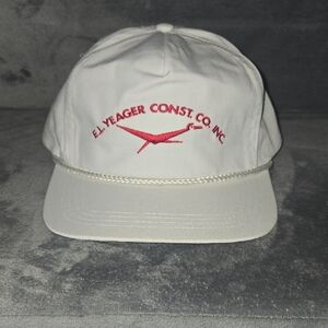 EL YEAGER CONST. CO. INC. White Men's Hat